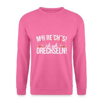 Drechseln Drehen - Unisex Pullover - Pink - Vorne