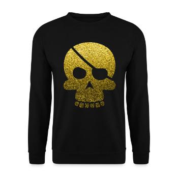 Pirate du crâne - Sweat-shirt Unisexe - noir - Devant - Alina (178cm) & Michal (187cm)