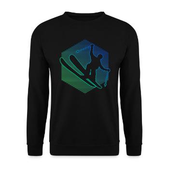 Women's Men's Slopestyle Ski Freestyle Freestyle Sk - Unisex Sweatshirt - black - Front - Alina (178cm) & Michal (187cm)
