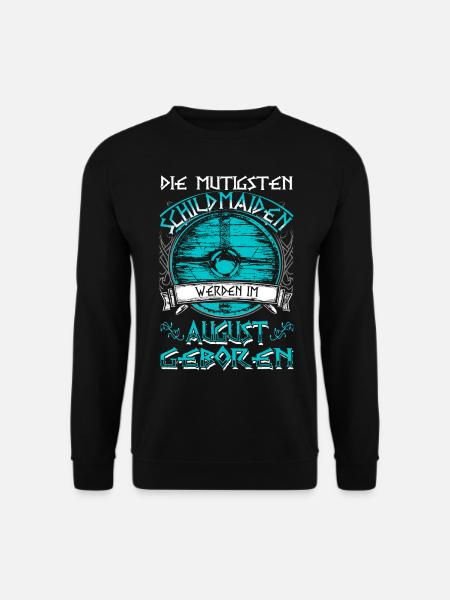 August - Schildmaid - Geburtstag - DE - Unisex Pullover - Schwarz