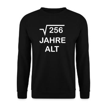 16 Jahre - 16. Geburtstag - Unisex Pullover - Schwarz - Vorne - Alina (178cm) & Michal (187cm)