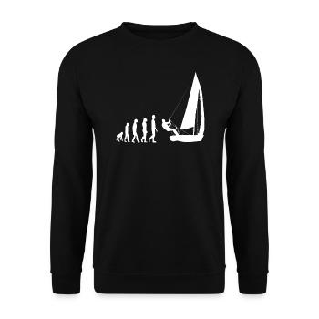 Voile voilier Sailing Evolution - Sweat-shirt Unisexe - noir - Devant - Alina (178cm) & Michal (187cm)