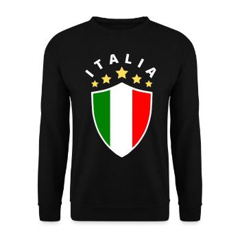 Italy / Italie / Italie football /Italie vacances - Sweat-shirt Unisexe - noir - Devant - Alina (178cm) & Michal (187cm)