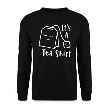 ITS A TEA SHIRT - Das Tee Shirt - Sweat-shirt Unisexe - noir - Devant - Alina (178cm) & Michal (187cm)
