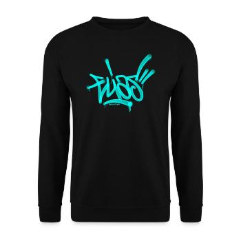 Elias Graffiti Name T Shirt - Unisex Pullover - Schwarz - Vorne - Alina (178cm) & Michal (187cm)