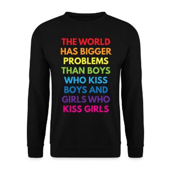 LGBTQ+ - Sweat-shirt Unisexe - noir - Devant - Alina (178cm) & Michal (187cm)