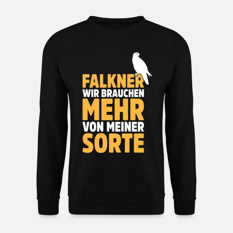 Falknerei Geschenkidee Falkner Beizjagd Greifvogel - Unisex Pullover - Schwarz