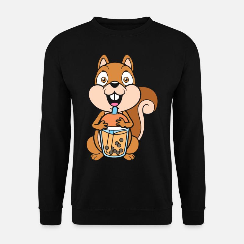 Bubble Tea Squirrel - Unisex Sweatshirt - black