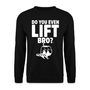 Snowboarding gift idea for snowboarders Snowboar - Unisex Sweatshirt - black - Front - Alina (178cm) & Michal (187cm)