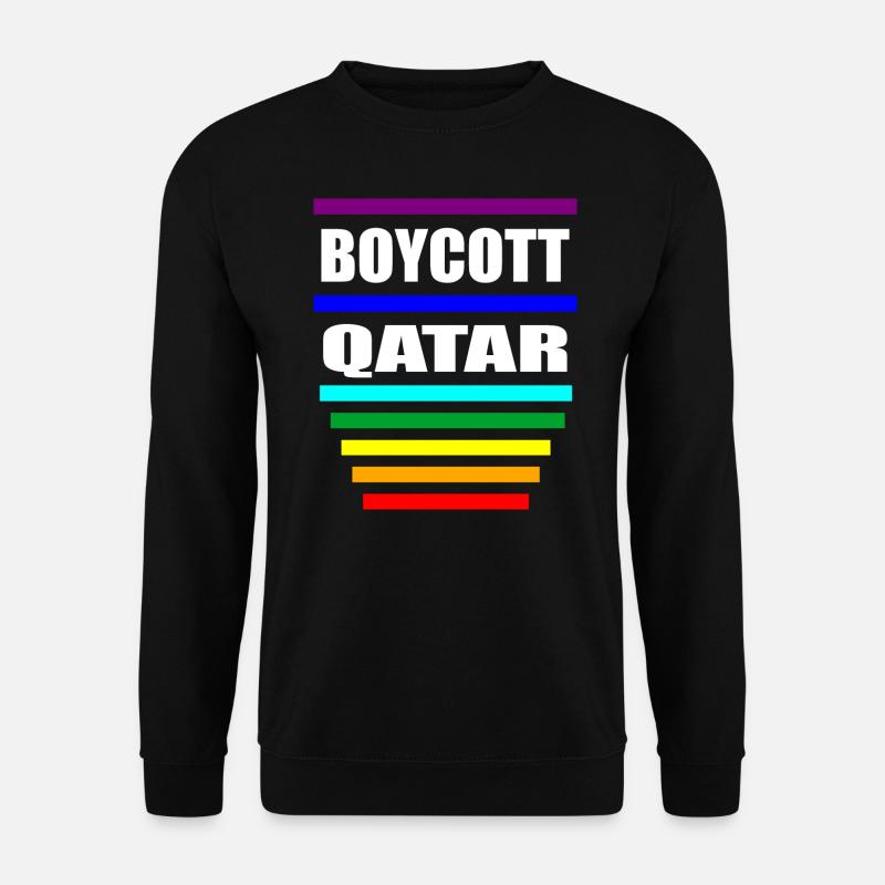Boycott Qatar Sayings - Unisex Sweatshirt - black
