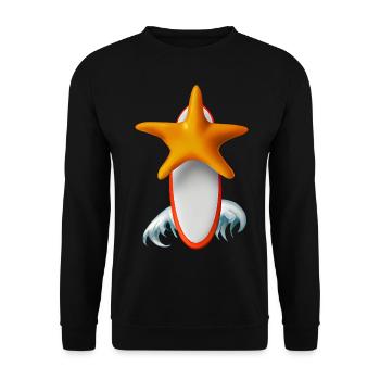 Planche de surf Starfish - Sweat-shirt Unisexe - noir - Devant - Alina (178cm) & Michal (187cm)