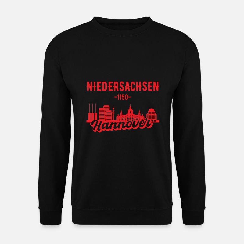 Hannover Skyline Geschenk - Unisex Pullover - Schwarz