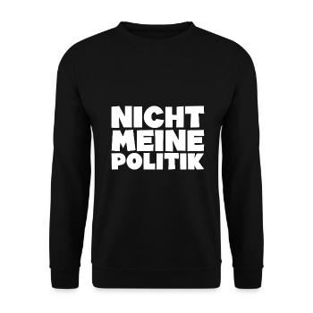 Politik Regierung Spruch Geschenk - Unisex Pullover - Schwarz - Vorne - Alina (178cm) & Michal (187cm)
