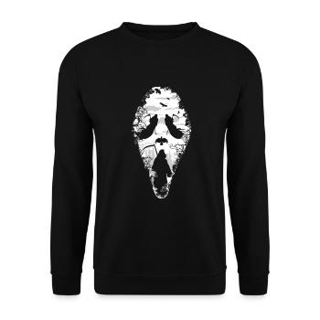 Grim Reaper Scream Scream - Unisex Sweatshirt - black - Front - Alina (178cm) & Michal (187cm)
