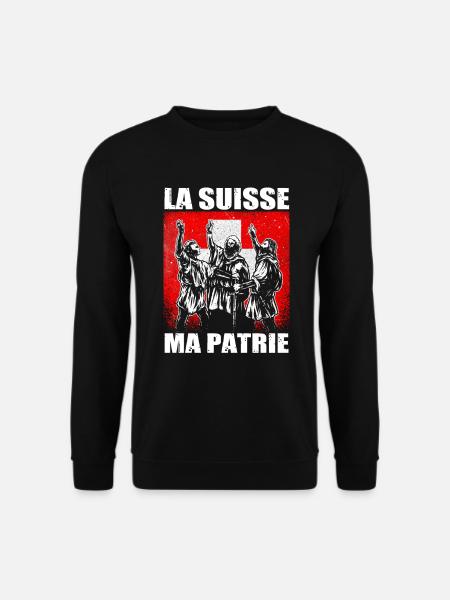 Schweiz Heimat Rütlischwur Patriot Geschenk fr - Unisex Pullover - Schwarz
