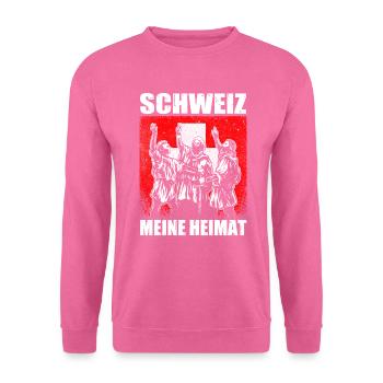 Schweiz Heimat Rütlischwur Patriot Geschenk de - Unisex Pullover - Pink - Vorne