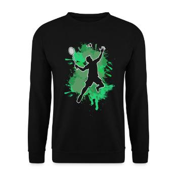 Badminton - Sweat-shirt Unisexe - noir - Devant - Alina (178cm) & Michal (187cm)