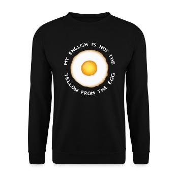 My English - Unisex Pullover - Schwarz - Vorne - Alina (178cm) & Michal (187cm)