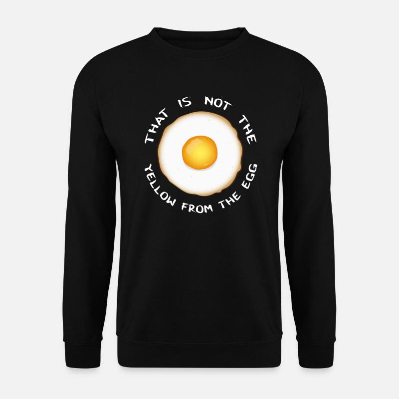Yellow from the egg - Unisex Sweatshirt - black