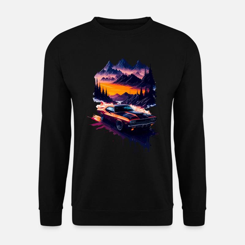 Klassischer Sportwagen - Unisex Pullover - Schwarz