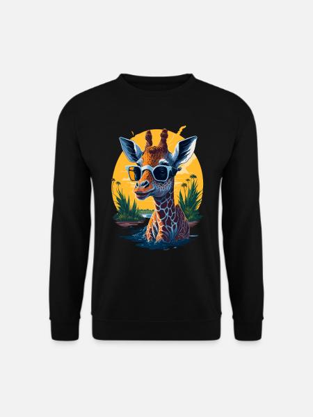 Cool giraffe - Unisex Sweatshirt - black