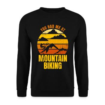 Tu m’as fait faire du VTT - Sweat-shirt Unisexe - noir - Devant - Alina (178cm) & Michal (187cm)