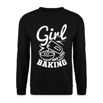 Fille qui aime cuisiner - Sweat-shirt Unisexe - noir - Devant - Alina (178cm) & Michal (187cm)