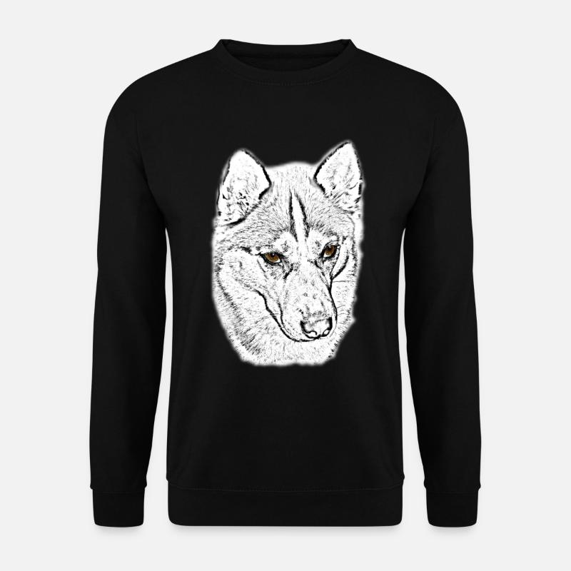 Wolfskopf Line Study - Unisex Sweatshirt - black