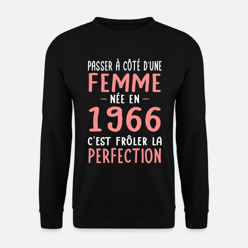 Geboren 1966 – Perfektion nahe - Unisex Pullover - Schwarz