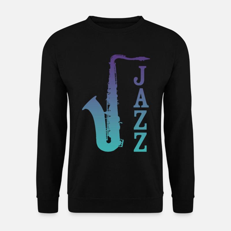 Jazz Saxo - Unisex Pullover - Schwarz