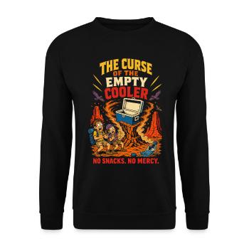 The curse of the empty cooler - Unisex Sweatshirt - black - Front - Alina (178cm) & Michal (187cm)