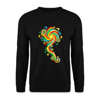 Pravaha - Unisex Pullover - Schwarz - Vorne - Alina (178cm) & Michal (187cm)