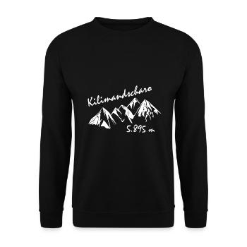 Kilimanjaro - Unisex Sweatshirt - black - Front - Alina (178cm) & Michal (187cm)