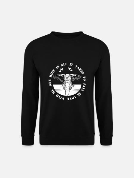 Motorcycle funny chopper - Unisex Sweatshirt - black