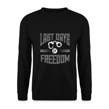 BACHELOR FAREWELL - Unisex Sweatshirt - black - Front - Alina (178cm) & Michal (187cm)