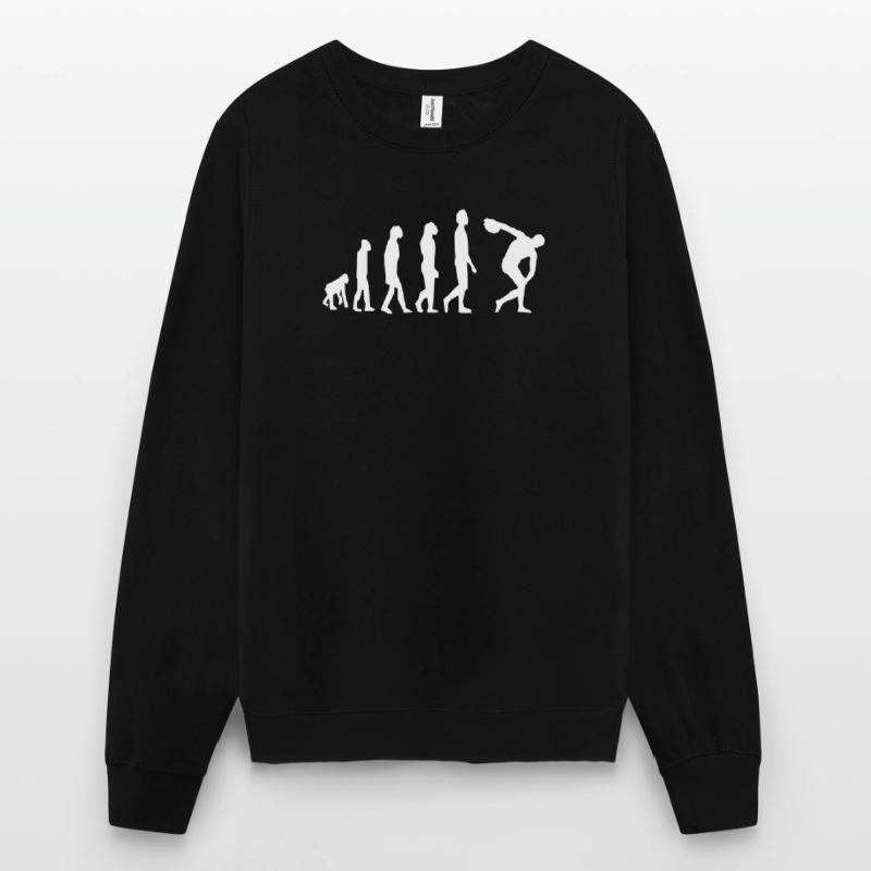Lancer de Discus Discus Lanceur de Disque Evolution Discus Sweat-shirt Unisexe