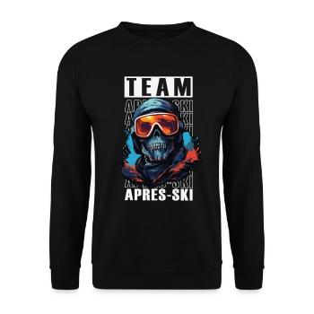 Crâne streetwear après-ski - Sweat-shirt Unisexe - noir - Devant - Alina (178cm) & Michal (187cm)