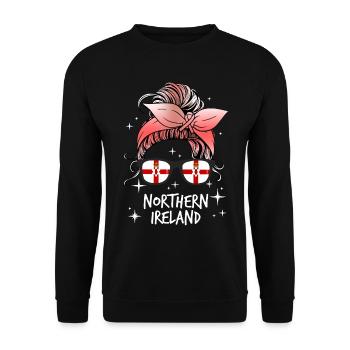 Irlande du Nord - Sweat-shirt Unisexe - noir - Devant - Alina (178cm) & Michal (187cm)