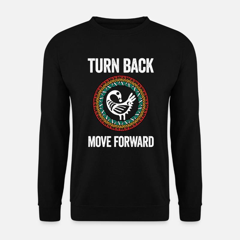 Sankofa Symbol Adinkra Ghana Schwarz - Unisex Pullover - Schwarz