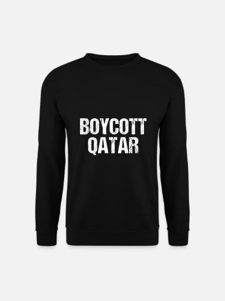 Boykott Katar Geschenk - Unisex Pullover - Schwarz