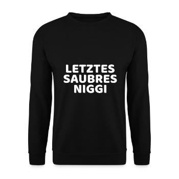 DDR Nicki Niggi Ossi Geschenkidee - Unisex Pullover - Schwarz - Vorne - Alina (178cm) & Michal (187cm)
