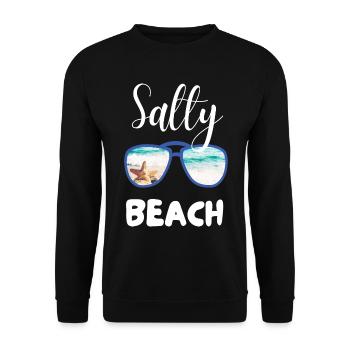 SALZIGER STRAND - Unisex Pullover - Schwarz - Vorne - Alina (178cm) & Michal (187cm)