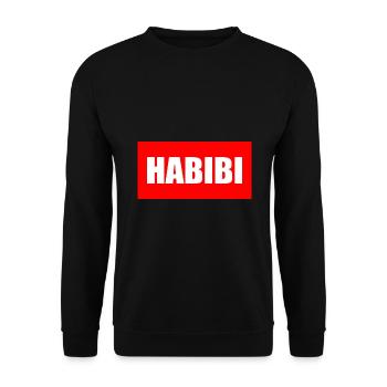 Habibi - Unisex Pullover - Schwarz - Vorne - Alina (178cm) & Michal (187cm)