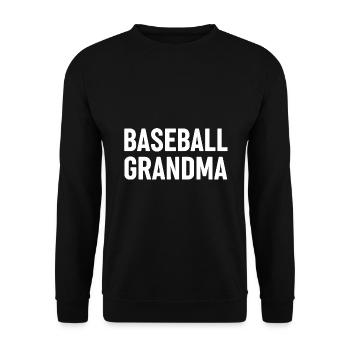 Mamie de baseball - Sweat-shirt Unisexe - noir - Devant - Alina (178cm) & Michal (187cm)