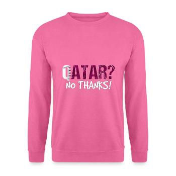 Katar Boykott Flagge Geschenk - Unisex Pullover - Pink - Vorne