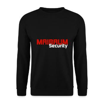 Maibaum Security Aufpasser Shirt - Unisex Pullover - Schwarz - Vorne - Alina (178cm) & Michal (187cm)
