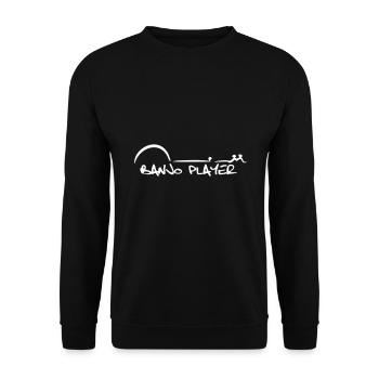 Banjo Player Shirt Geschenk - Unisex Pullover - Schwarz - Vorne - Alina (178cm) & Michal (187cm)