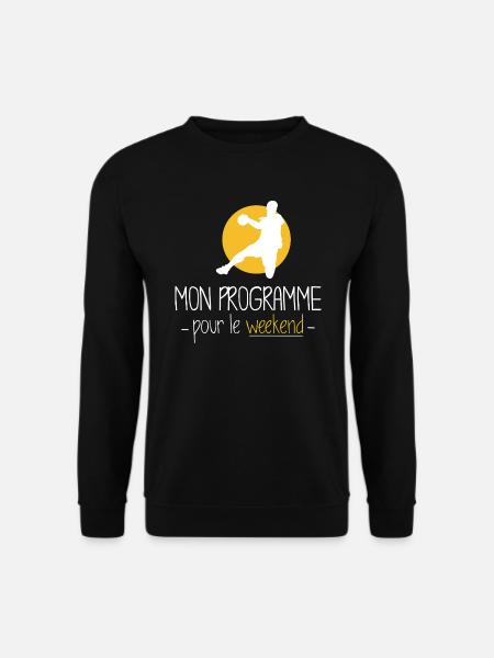 Handball handballeur tshirt drôle cadeau - Sweat-shirt Unisexe - noir