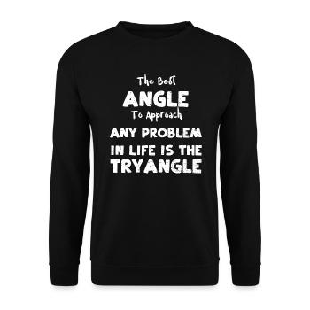 Le meilleur angle pour approcher n’importe quel p... - Sweat-shirt Unisexe - noir - Devant - Alina (178cm) & Michal (187cm)