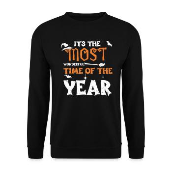 It's The Most Wonderful Time Of... - Unisex Pullover - Schwarz - Vorne - Alina (178cm) & Michal (187cm)